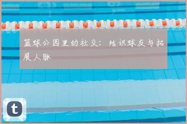 篮球公园里的社交：结识球友与拓展人脉